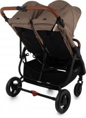 Прогулянкова коляска для двійні Valco Baby Snap Duo Trend Cappuccino, з народження до 40 кг, тканина Tailormade